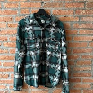 J.Crew Green Flannel Shirt Men’s Medium